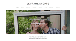 Desktop Screenshot of leframeshoppe.com